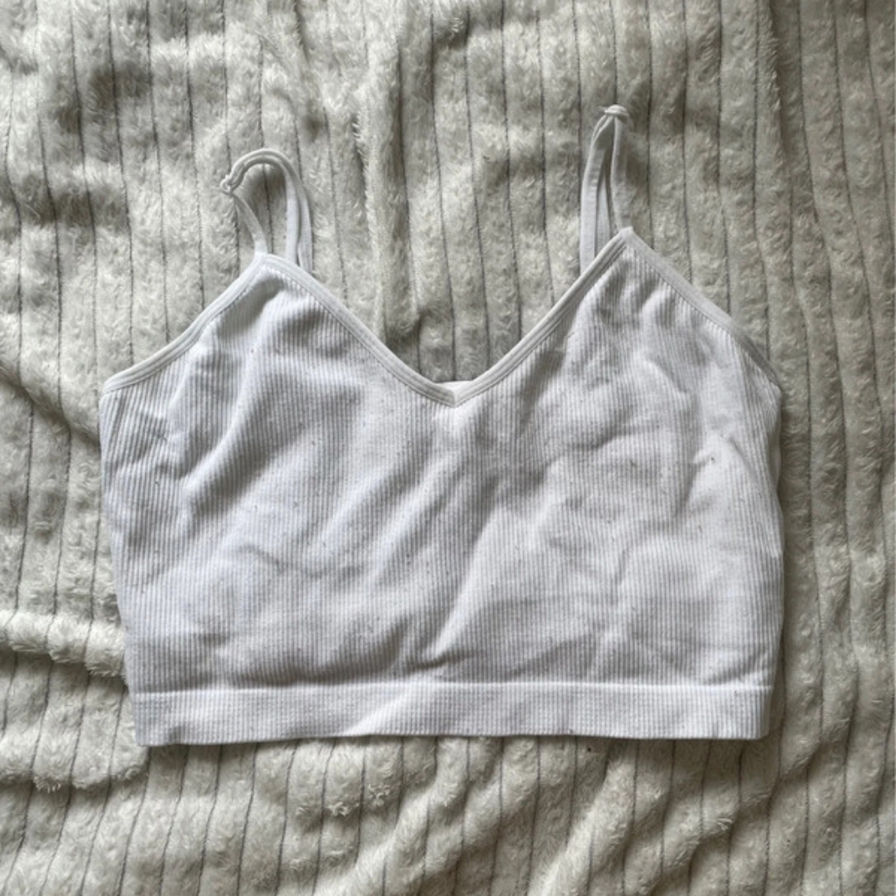 primark white crop top
